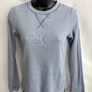 Everlane Baby Blue Organic Cotton Long Sleeve Top Size S Essential Basics